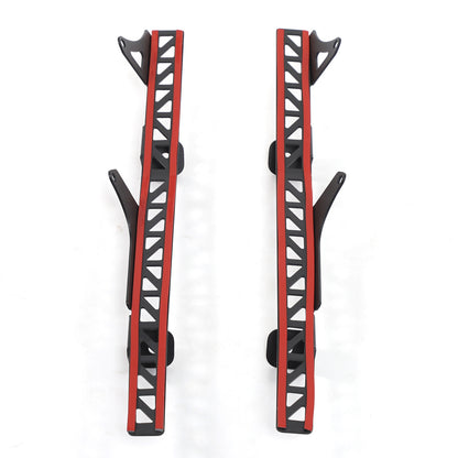 Black Steel A-Pillar LED Light Bar Mount Bracket For Hummer H2 2003-2009 7