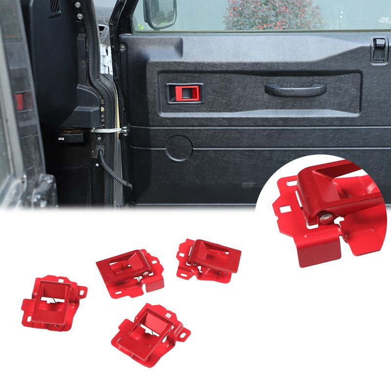 Replacement Red Steel Interior Door Handle For LR Defender L316 2004-2018 24