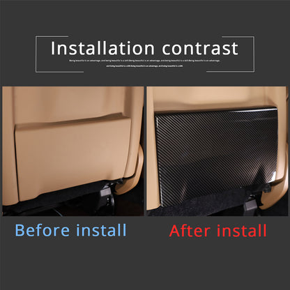 ABS Carbon Fiber Seat Back Anti-kick Panel Trim Cover For Range Rover Sport 2023 11