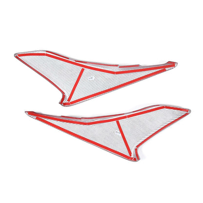 Red Real Carbon Fiber Interior Full Decor Cover Trim Kit for Corvette C8 2020-25 - Variants 6-10 36