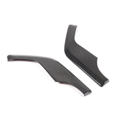 Real Carbon Fiber Dashboard Side Console Pitched Horn Cover For Corvette C8 20+ 4