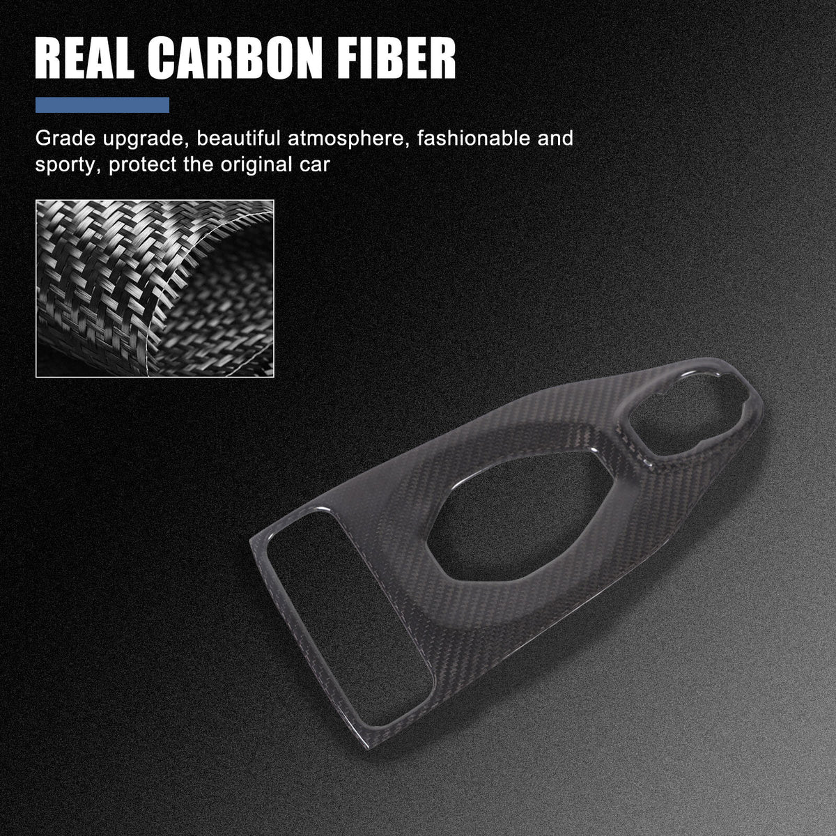 Real Carbon Fiber Center Gear Panel Trim Cover Kit For Lotus EMIRA AT 2021-25 13