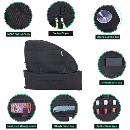 Black Rear Trunk Right Side Storage Bag Organizer For Honda Odyssey RB3 2014-24 8