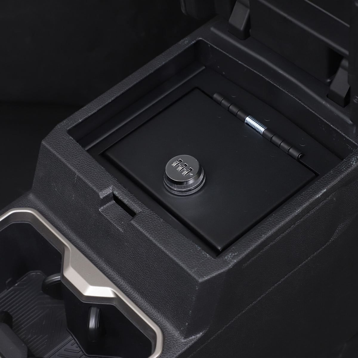 Steel Center Console Safe GUN Storage Lock Box TRAY For Toyota Tacoma 24+ US 10
