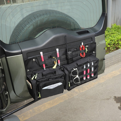 Cargo Rear Door Tailgate Trunk Storage Bag For Land Rover Defender L663 2020+ 13