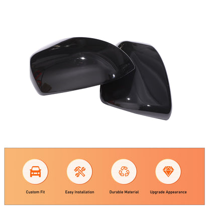 Glossy Black Exterior Door Handle Side Mirror Trim Set For Nissan 370Z Z34 09-20 15