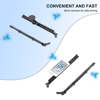 Black Magnetic A-Pillar Mount Bracket For Land Rover Defender L316 2004-2018 22