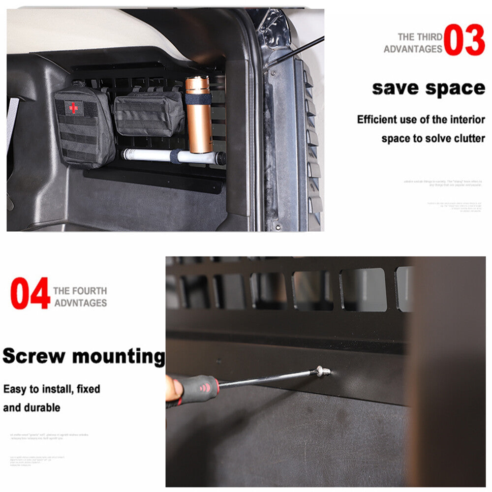 Car Trunk Shelf Storage Bracket Luggage Rack With Bag For Hummer H2 2003-2009 4