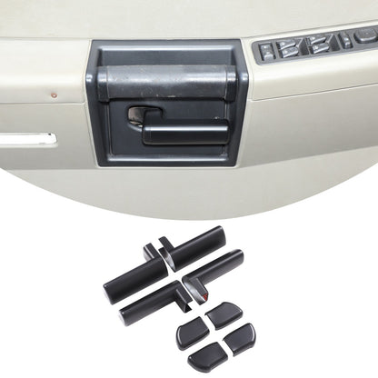 Matte Black ABS Interior Door Handle Cover Trim For Hummer H2 2003-2007 2