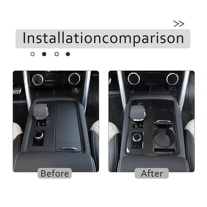ABS Carbon Fiber Center Gear Shift Cover Trim for Land Rover Discovery 5 20-21 14