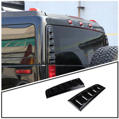 Tail Light Rear Glossy Black Vent Trim Bezel Cover Upper For Hummer H2 2003-2009 2