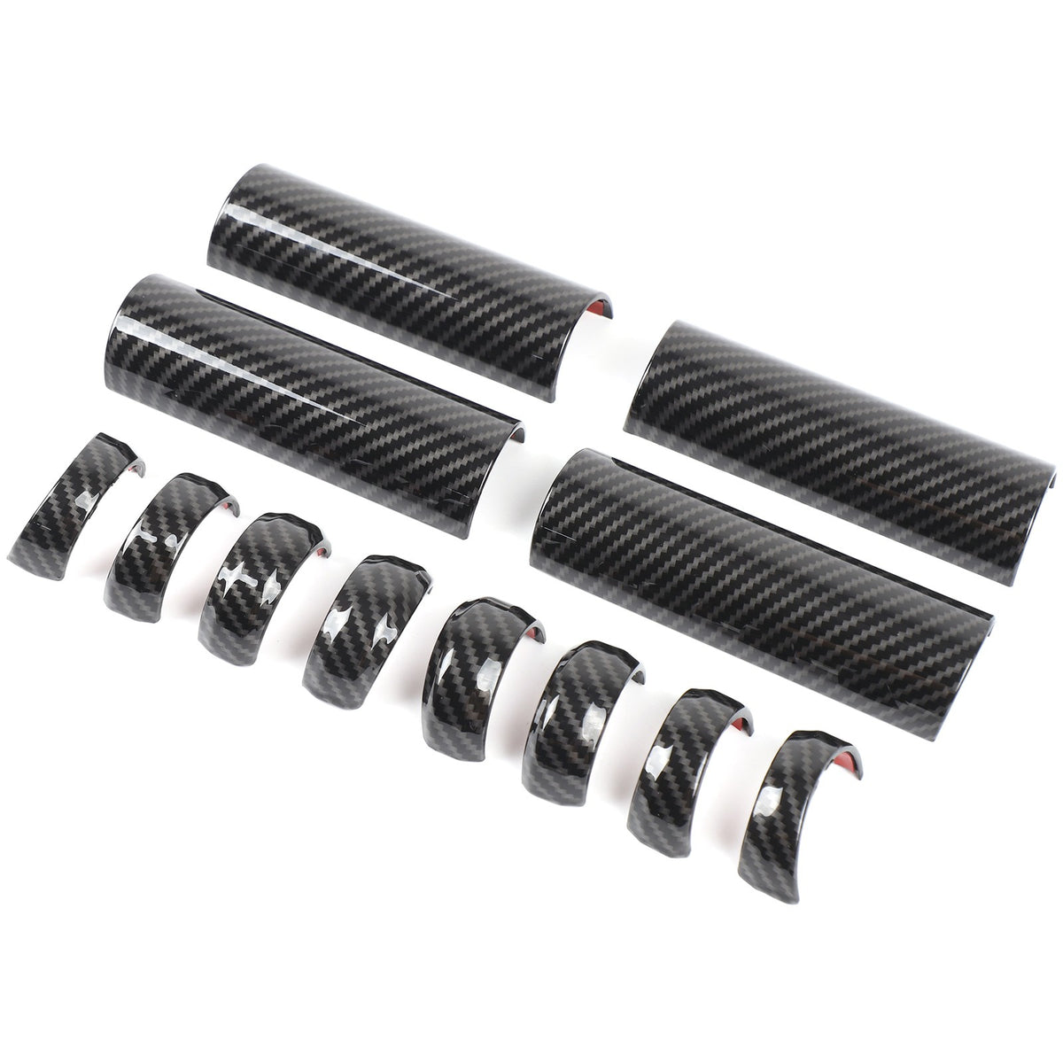 Carbon Fiber ABS Inner Door Handle Cover Trim For Toyota FJ Cruiser 2007-2021 11