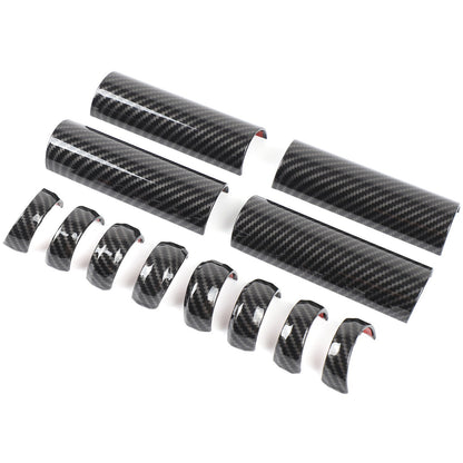 Carbon Fiber ABS Inner Door Handle Cover Trim For Toyota FJ Cruiser 2007-2021 11