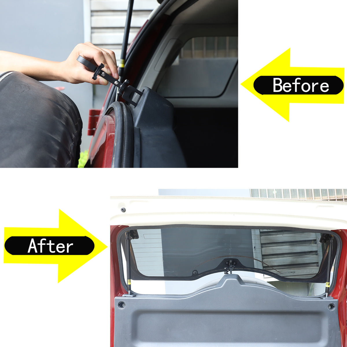 Rear Window Gas Struts Lift Supports Tailgates For Toyota FJ Cruiser 2007-21 US 17