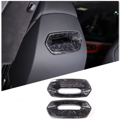 Forged Fiber Seat Headrest Back Hook Cover Trim For Lamborghini URUS 2018-2023 1