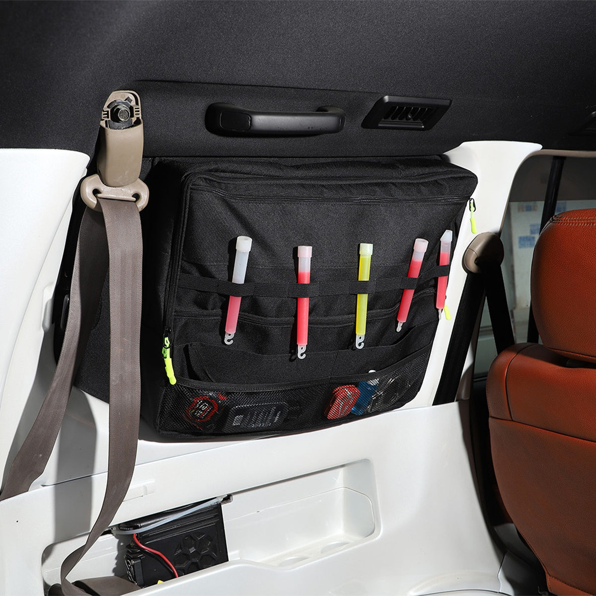 Trunk Side Left Side Window Storage Bag For Toyota Prado 1996-2002 17