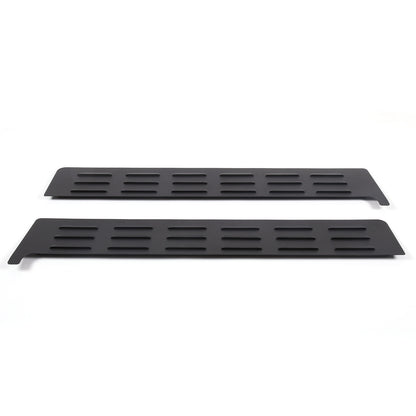 Black Alloy Wagon 2nd Row Door Window Vents Screen For Toyota Tundra 2022-23 US 9