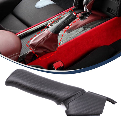 Matte Real Carbon Fiber Console Gear Shift Trim Sets For Nissan GTR R35 08-16 15