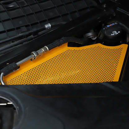 Yellow Steel Engine Hood Compartment Panel Trim Cover For Corvette C8 Z06 20-26 5