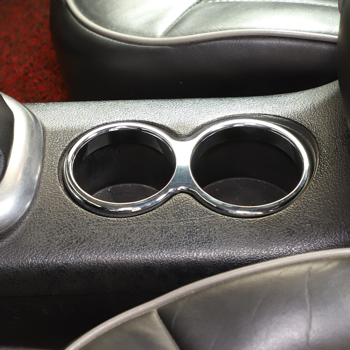 Silver Alloy Water Cup Holder Cover Trim Frame For Hummer H3 2005-09 9