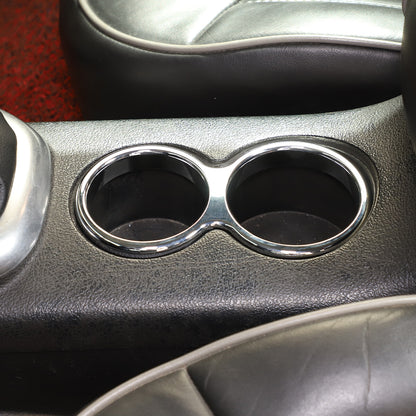 Silver Alloy Water Cup Holder Cover Trim Frame For Hummer H3 2005-09 9