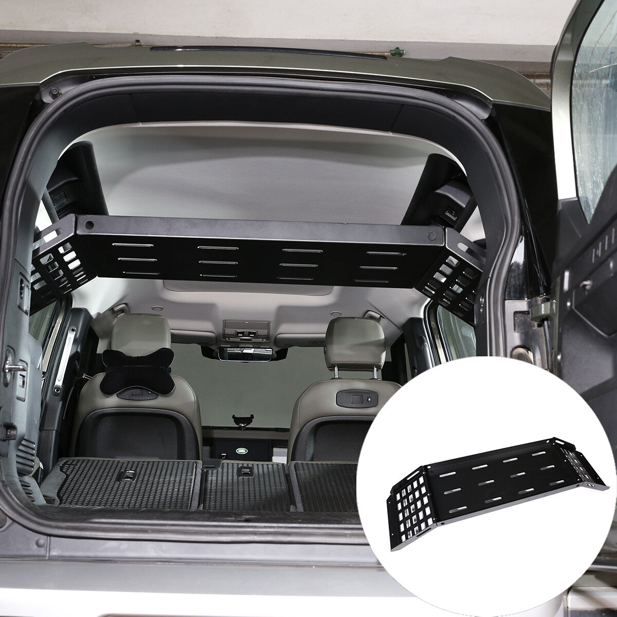 Alloy Rear Trunk Luggage Rack Cargo Shelf Holder for Land Rover Defender 110 20+ 1