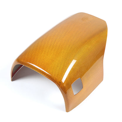 Yellow Carbon fiber Steering Wheel Lower Base Cover For Corvette C8 Z06 20-26 4