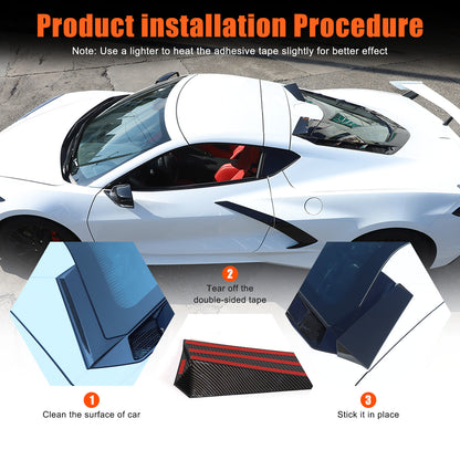 Car Exterior Decoration Cover Trim Kit Accessories For Corvette C8 Coupe 20-25 20