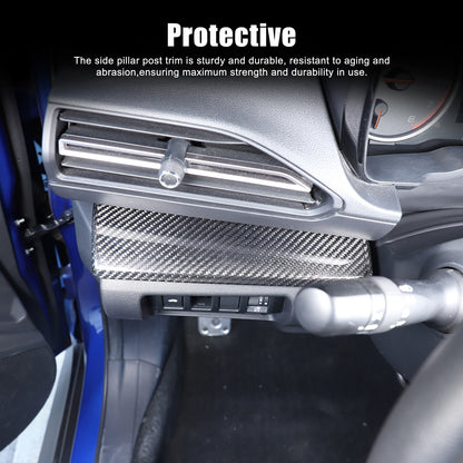Real Carbon Fiber Console Dashboard Trim Cover For Subaru WRX STI VB 22-26 US 13