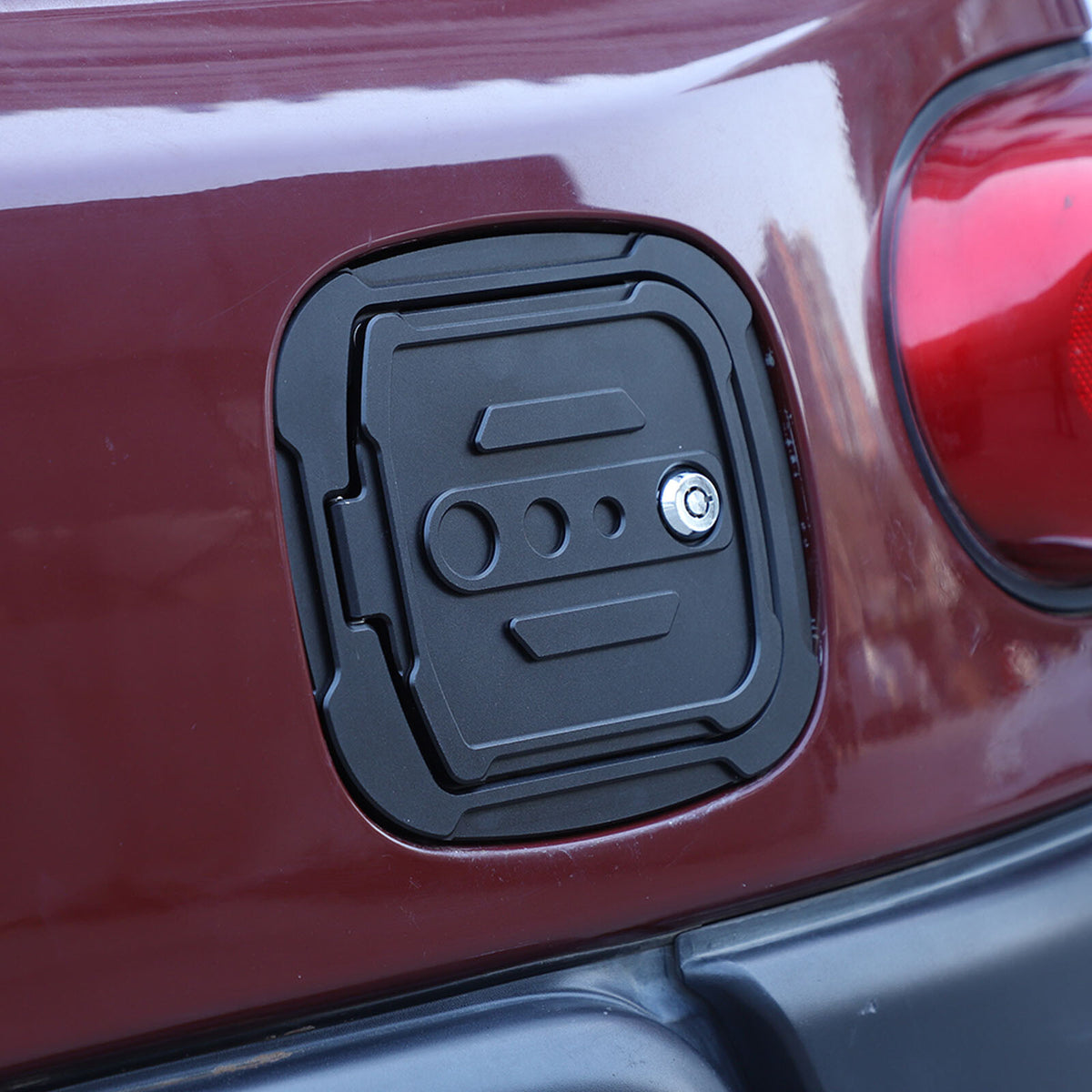 Door Fuel Tank Cover Lock Key Gas Cap Tank Trim For Toyota FJ Cruiser 2007-21 US 19
