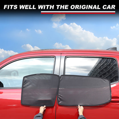 Front Rear Window Sun Shade Cover Mesh Shield Screen For Toyota Tacoma 2016-2022 7