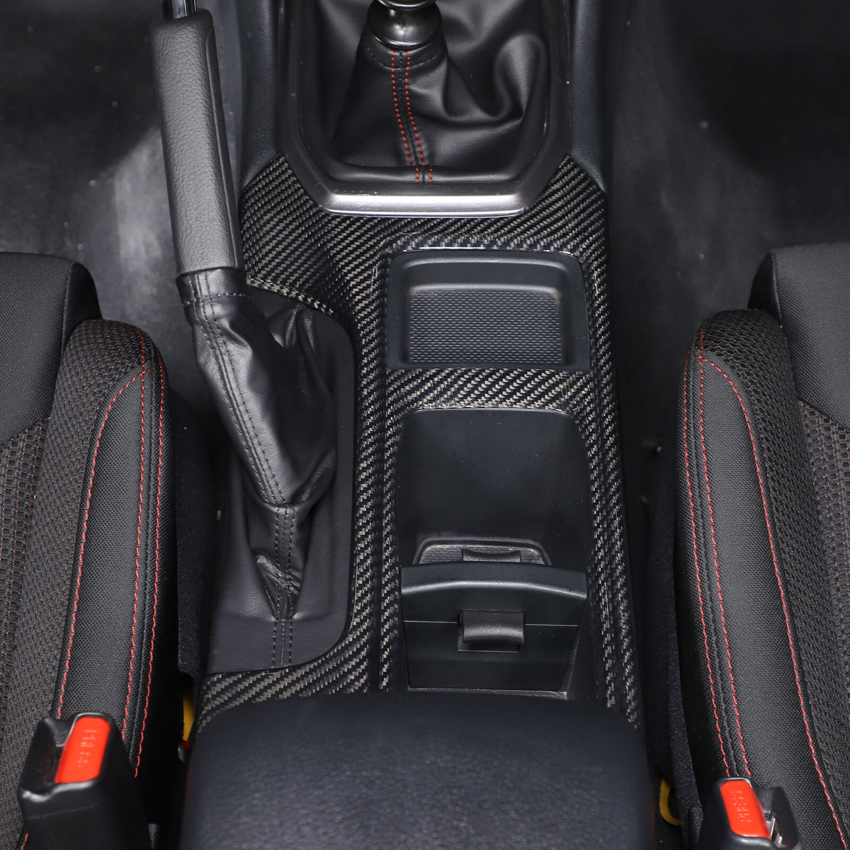 Real Carbon Fiber Console Gear Shift Panel For Subaru WRX STI VB S4 MT 2022 2024 6