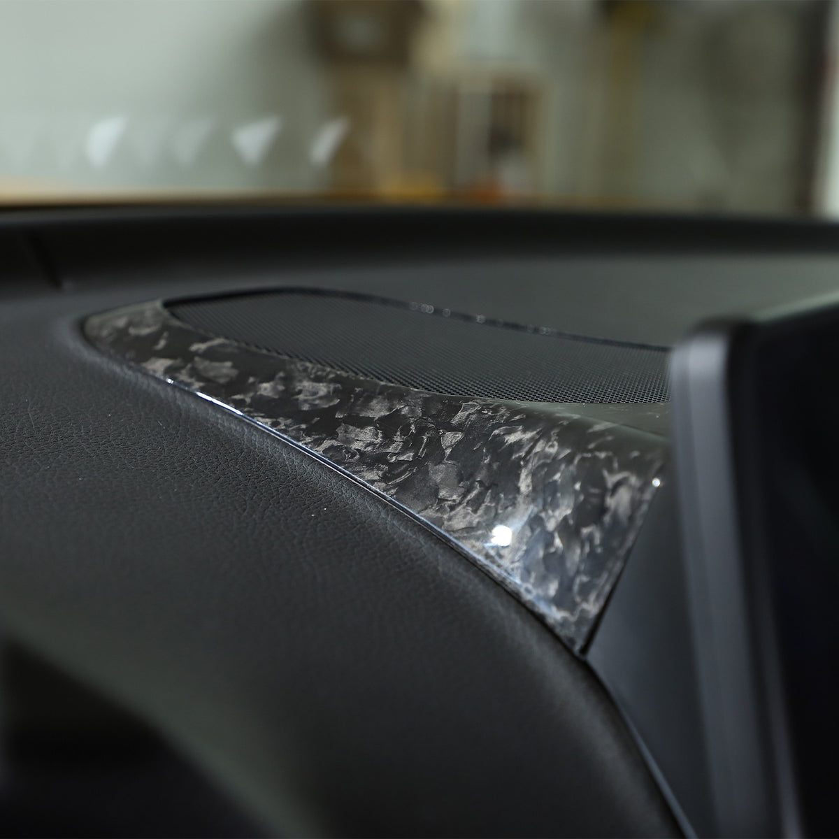 Forged Real Carbon Fiber Dashboard Speaker Trim Cover For Toyota Supra A90 2019+ 19