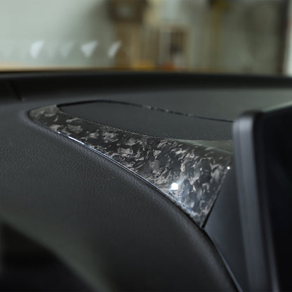 Forged Real Carbon Fiber Dashboard Speaker Trim Cover For Toyota Supra A90 2019+ 19