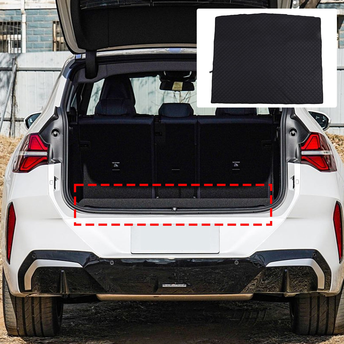 Cargo Trunk Tray Cargo Liner Rear Trunk Floor Mat For BMW X3 G45 2025+ US 7