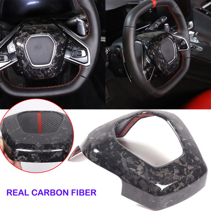 16PCS Forged Real Carbon fiber Car interior Kit Cover Trim Set For Corvette C8 2