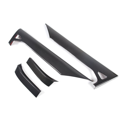Carbon Fiber Style Inner Interior Door Panel Cover Trim For Corvette C8 20-26 18