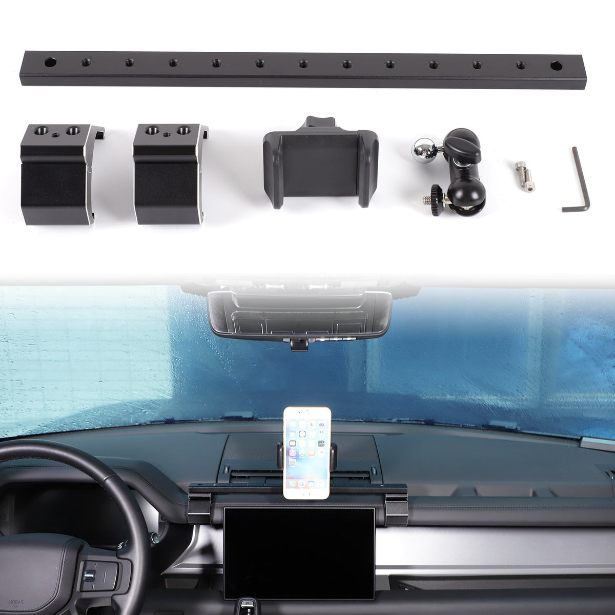 Multifunctional Center Phone Holder Clip For Land Rover Defender L663 2020-2023 8