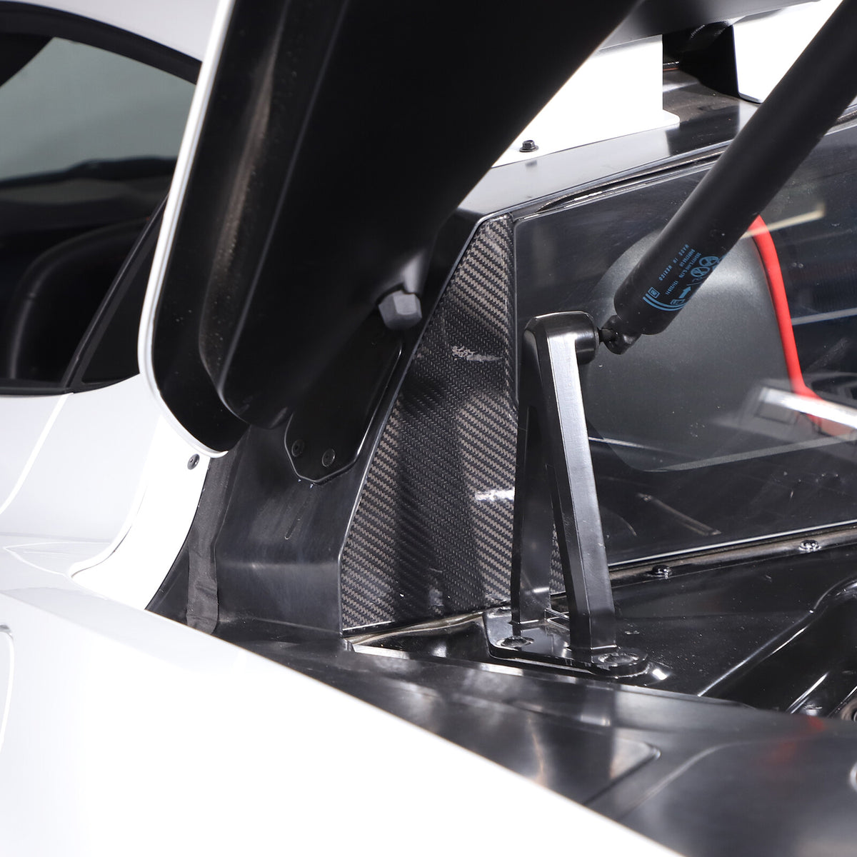 Real Dry Carbon Fiber Rear Window Corner Cover Trim Frame For Corvette C8 20-26 10