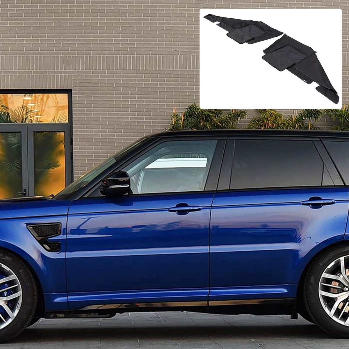 Car Front Window Screen Sun Shade Cover Mesh For LR Range Rover Sport L494 14-22 2