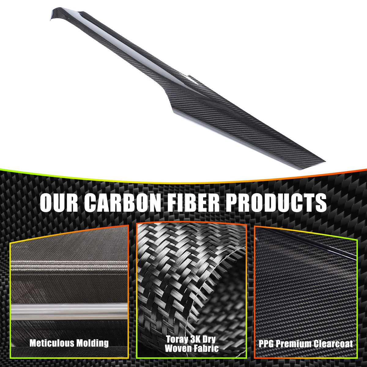 Real Carbon Fiber Center Console Trim For BMW 3 4 G20 G22 330i 430i 2025+ US 4