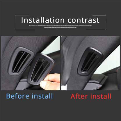 Matte Black ABS Full Interior Set Cover Trim Kit For Corvette C8 2020-25 - Styles 6-10 34