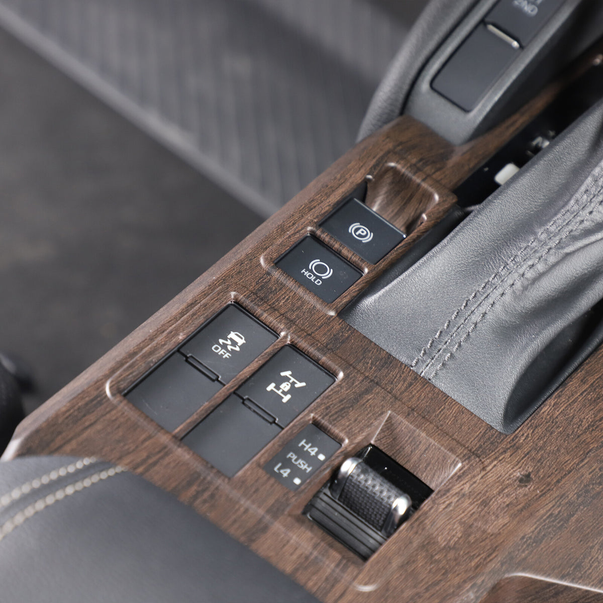 Grain Center Console Gear Shift Panel Trim For Toyota Land Cruiser LC250 24+ US 6