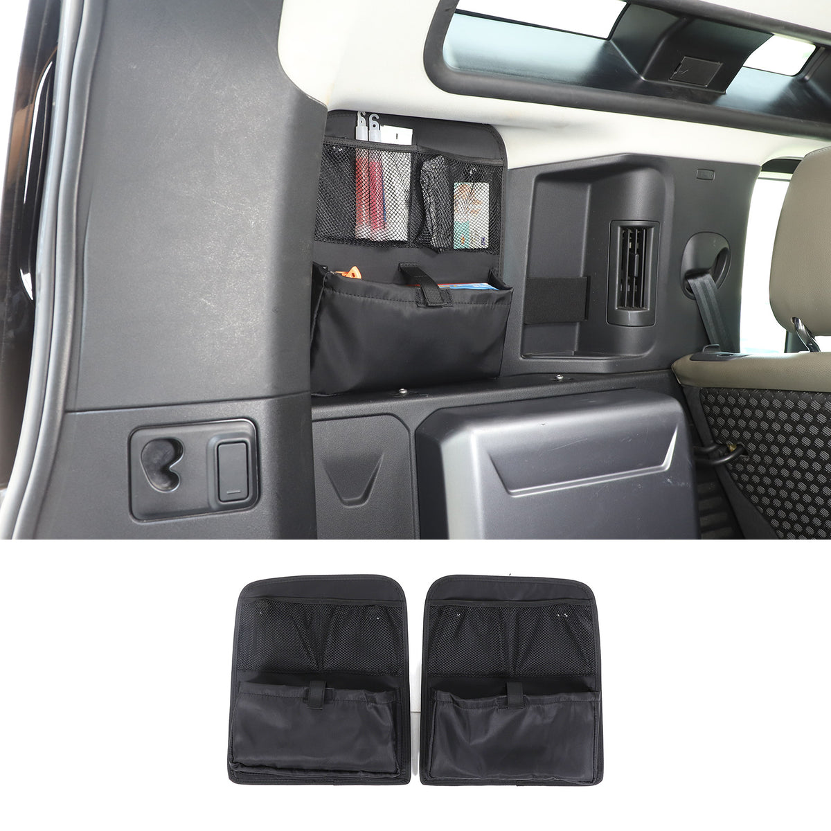 Rear Trunk Anti-roll Storage Bag Organizer Oxford For LR Defender 90 110 2020-24 2