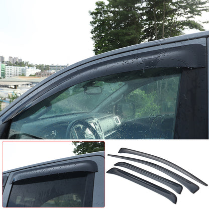 Black Window Rain Guards Visor Rain Guard Wind Deflectors For Nissan Titan 16-23 2