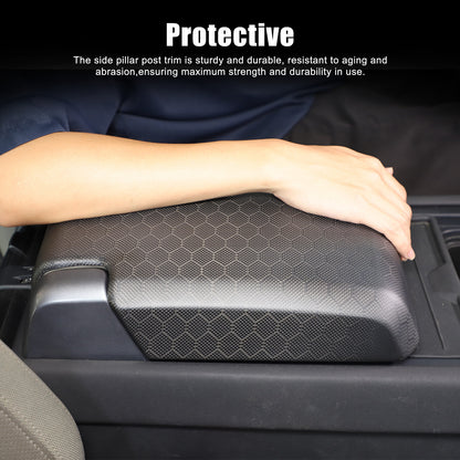 Matte Honeycomb Carbon Fiber Storage Armrest Cover For Land Rover Defender 2020+ 23