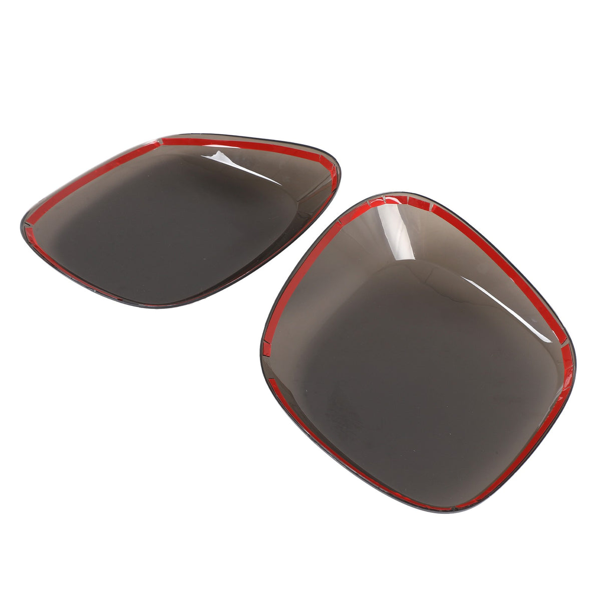 Smoked Black ABS Tail Light Smoke Housing Cover Trim For Benz Smart Fortwo 16-19 9