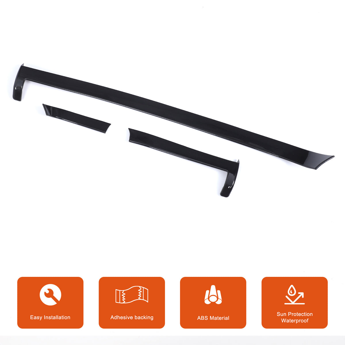 Glossy Black Center Console Air Vent Trim Strip For Hyundai Santa Cruz 2022+ US 5