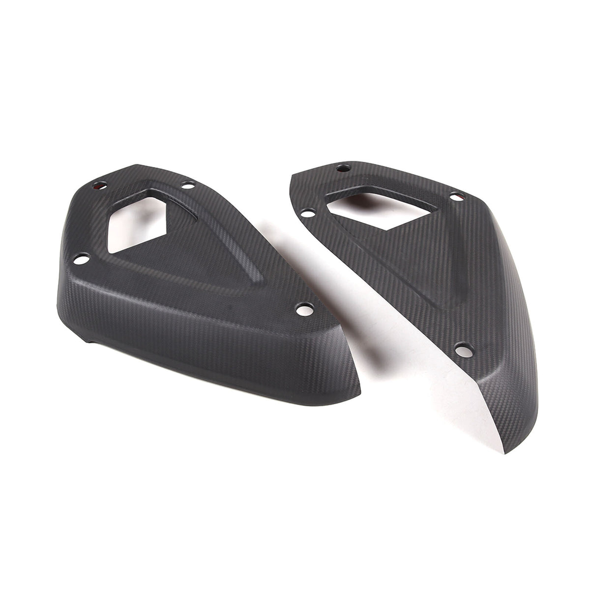 Matte Real Carbon Fiber Dashboard Sides Panel Trim For Land Rover Defender 20-23 16