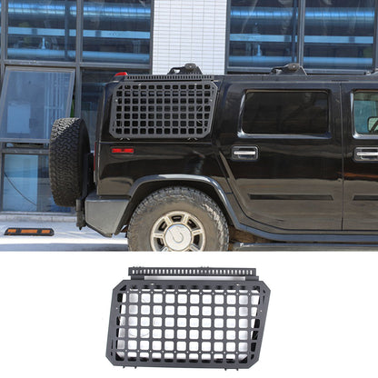 Aluminum Rear Window Armor Protector Molle Panel Cover For Hummer H2 SUV 03-09 3